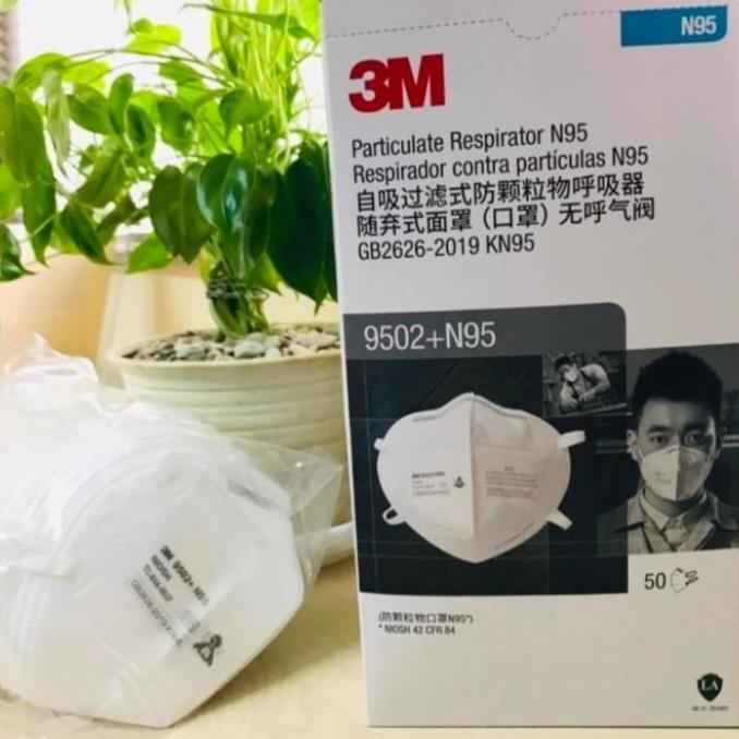 3M 9502+N95 Masker Isi 50 Pcs Original 3M Particulate Respirator Co