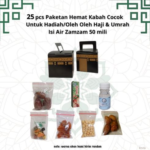 

25 Pcs Paketan Hemat Kabah Untuk Oleh Oleh Haji Dan (Umroh Isi Air Zamzam 50 Ml)