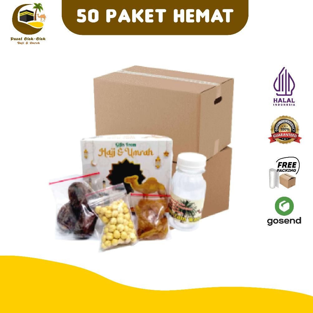 

Paket Oleh-Oleh Haji Umroh Hemat Isi 50 Box