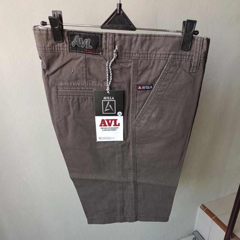 Fashion Pria Celana Pendek Katun Trendy Pria Chino Santai Avl 28-44 Premium AU-33