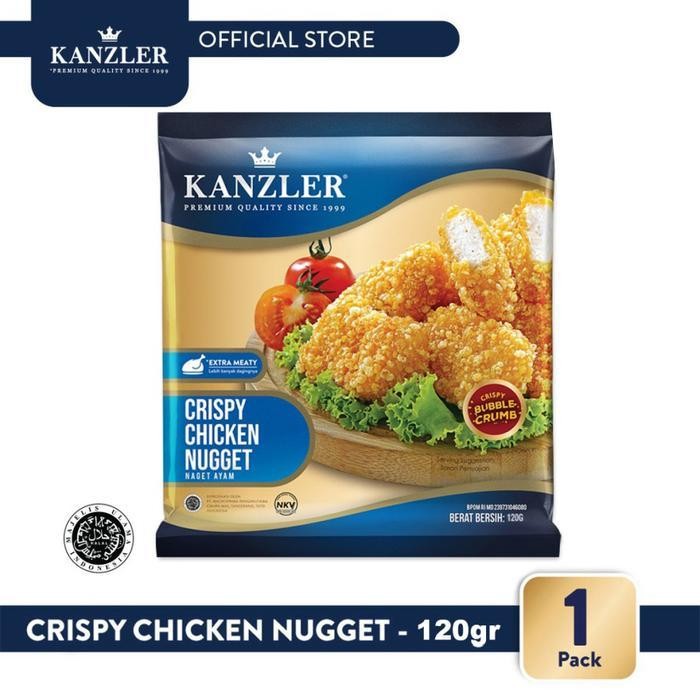 

Ff Kanzler Crispy Chicken Nugget | Naget Ayam Krispy Bubble Crumb - 120Gr