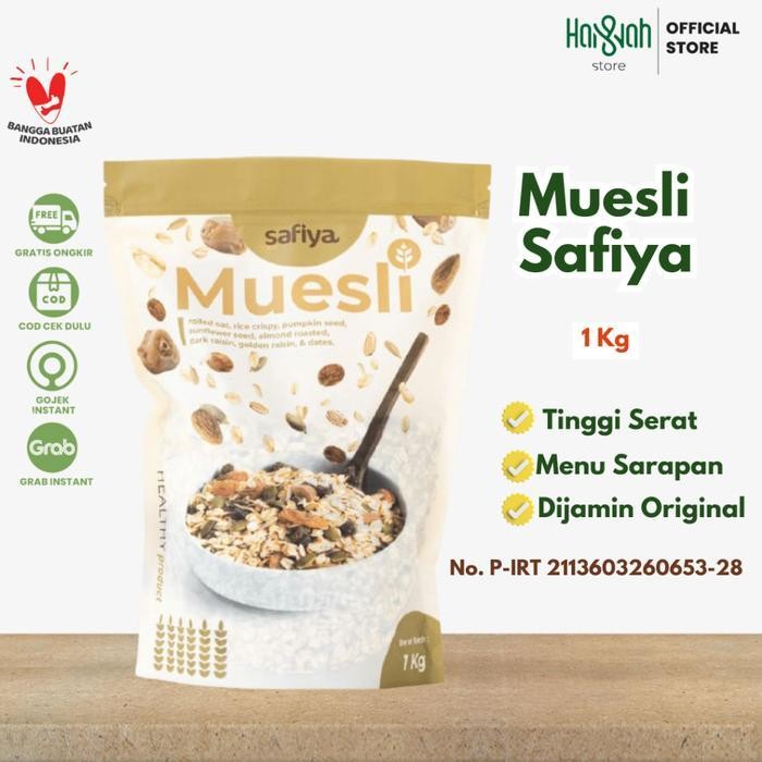 

Rps Muesli Oatmeal Mix Dried Fruit Safiya 1 Kg - Sereal Sarapan Makanan Original Premium