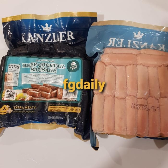 

Ff Sosis Premium Kanzler Beef Cocktail 500Gr / Kanzler Beef Cocktail