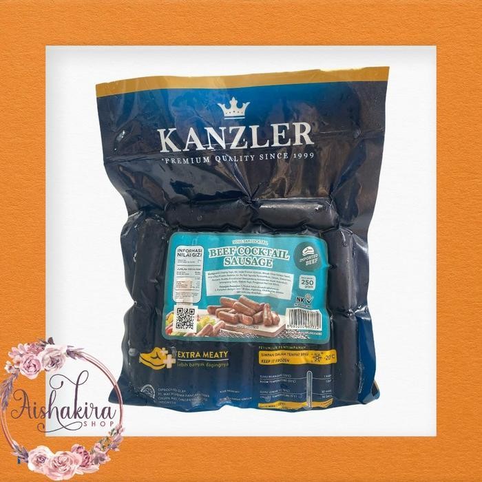 

Rps Kanzler Sosis Beef Cocktail 250 Gram