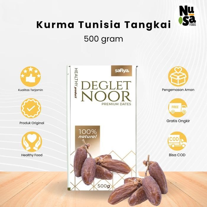 

Rps Kurma Tangkai Safiya 500 Gram Deglet Noor Premium Original