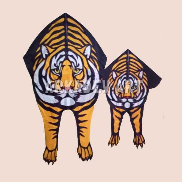 Fue-K5X20 Layang Layang Kain/ Layangan Macan Harimau Ze-42