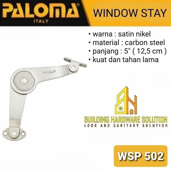 Engsel Salon/Engsel Wayang/Window Stay Paloma 5" Sn Wsp 502