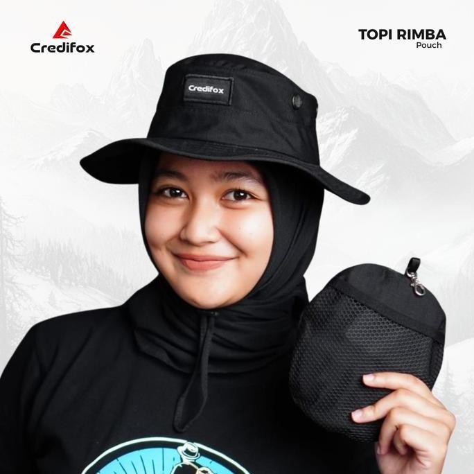 CREDIFOX Topi rimba pria wanita - topi gunung - topi hutan - topi pendaki gunung - topi gunung kekin