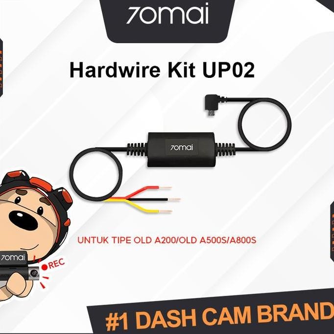 TERSEDIA 70MAI UP02 HARDWIRE KIT PARKING MONITOR M300/A200/A500S/A800S/LITE2