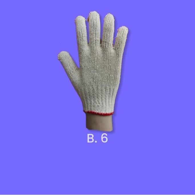 Siap Kirim Sarung Tangan Rajut Benang 6 Banteng Safety Kerja