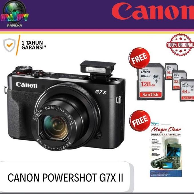 Promo KAMERA CANON POWERSHOT G7X MARK II / CANON G7X MARK II / KAMERA VLOG CANON G7X MARK 2 COD