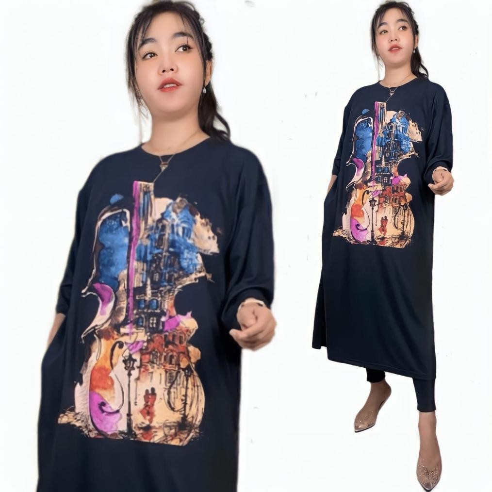 SRC MIKOTA TUNIK MIDI OVERSIZE WANITA LD 120 Viral Kekinian Terbaru 2025 WW-59