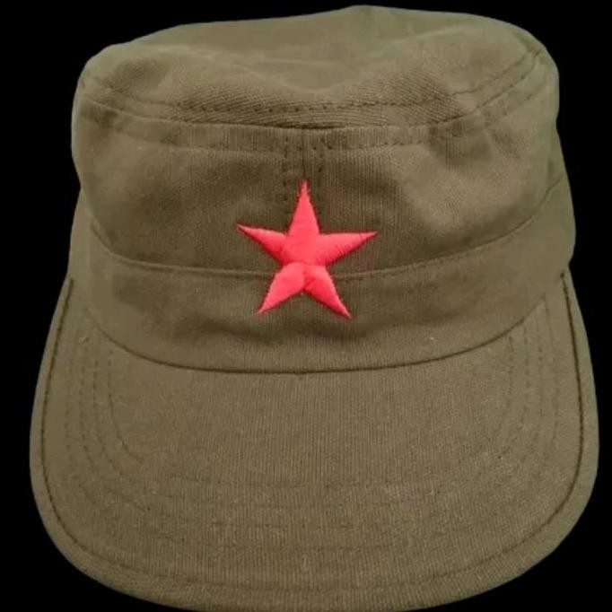 TOPI KOMANDO BORDIR BINTANG MERAH