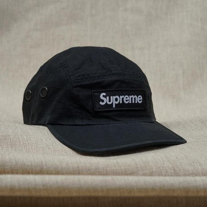SUPREME MILITARY CAMP CAP SS24 BLACK