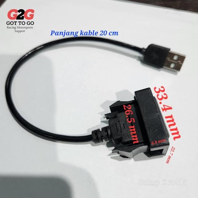 siap kirim jack usb innova reborn yaris vios altis - konektor usb mobil