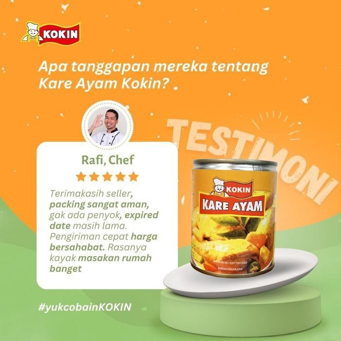 

Rps Kari Kare Ayam Makanan Kaleng Lauk Instan Siap Saji 195 Gram - Kokin