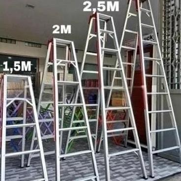 Tangga Lipat 2 Meter/Tangga Alumunium/Tangga Merk Kebanggan/ Co