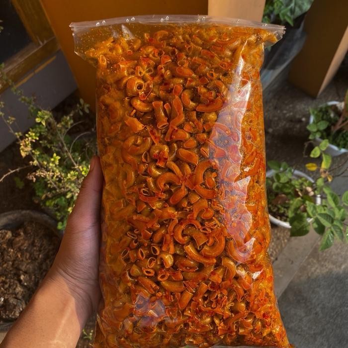 

FF Makaroni Cikruh Kriuk 1 kg Pedas Gurih - Cemilan Pedas Gurih Food Snack Cemilan Pedas Gurih