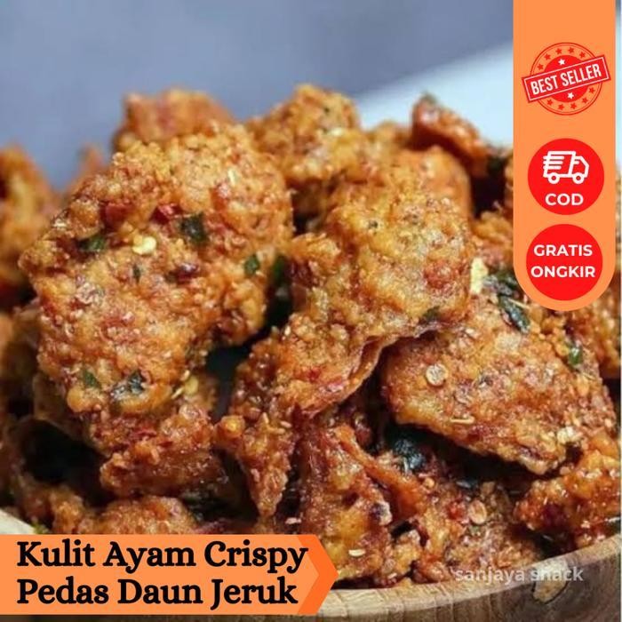

FF Kulit Ayam Crispy Bumbu Pedas 1 kg - Cemilan Snacks Pedas Asin Food Keripik Kripik