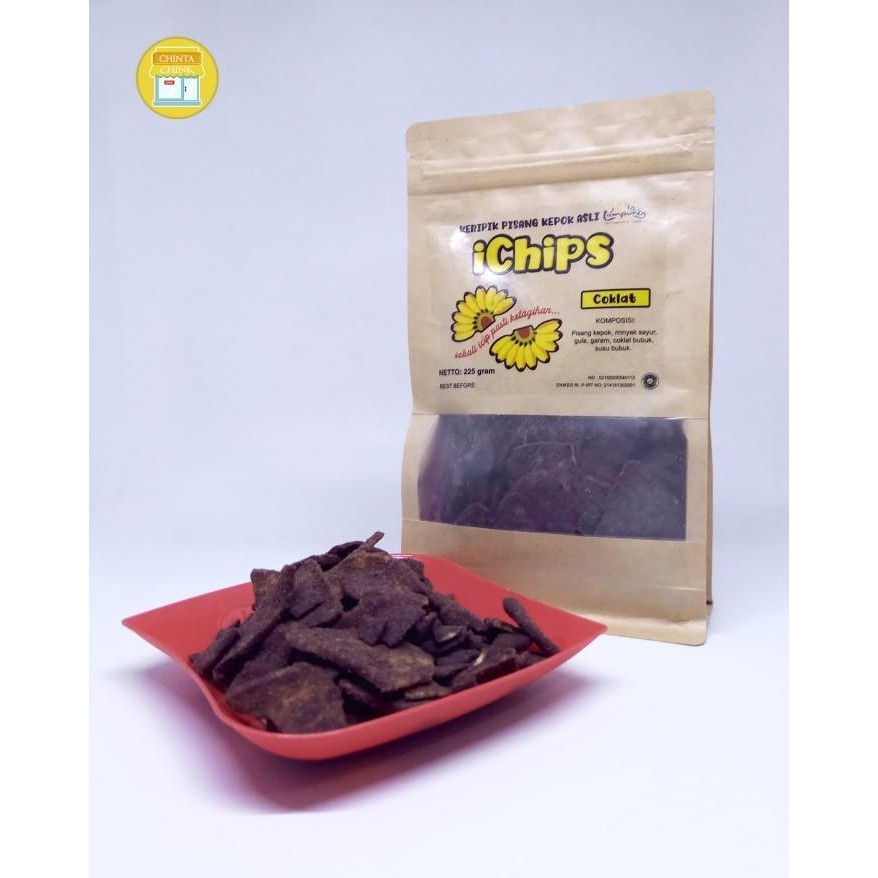 

FF iChips Keripik Pisang Coklat Asli Lampung Kemasan Zip Lock 225g