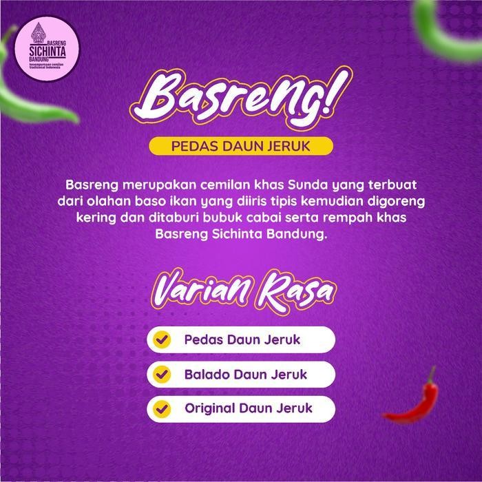 

FF 1kg - Basreng Pedas Daun Jeruk/Original Daun Jeruk Cemilan Sichinta