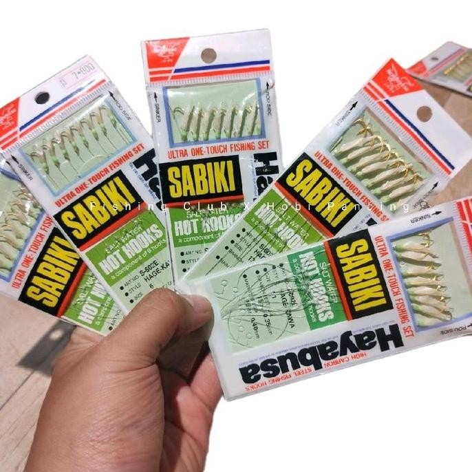 Kail pancing Sabiki Hayabusa Salt Water Hooks