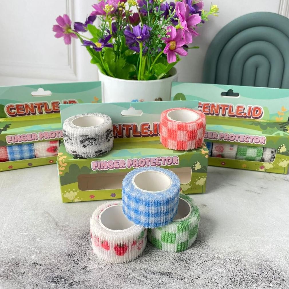 

DB57>> Finger Protector 1 Box isi 5 Roll Cute Lucu / Tape Tip Pelindung Jari 1 Pack isi 5 Pieces Unik Perlengkapan Stationary Kekinian harga Termurah bisa Grosir dan COD