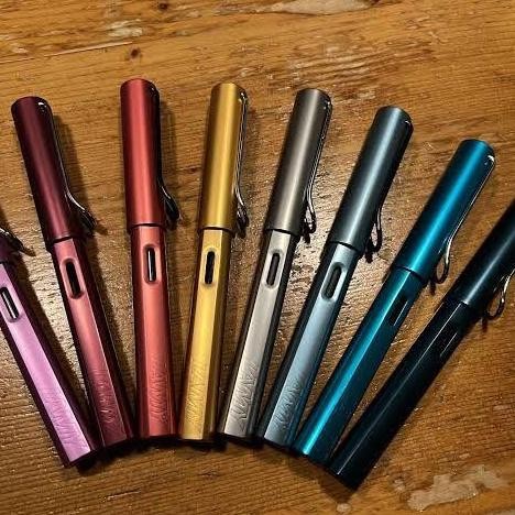 

Lamy Al Star Fountain Pen Nib M F EF inc 1 Refilll bahan aluminium Box original Germany