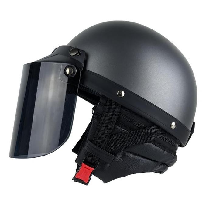 Helm chips Cetok Vintage Jadul Motor Vespa Dewasa Pria Wanita Free Aksesoris Kaca Datar motorcycle