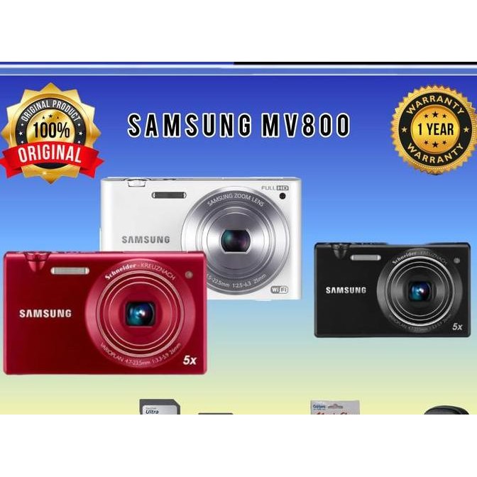SAMSUNG MV800 KAMERA DIGITAL 16MP / CAMERA SAMSUNG MV800 / MV800 OPTICAL 5X ZOOM / MV800 ORIGINAL DA