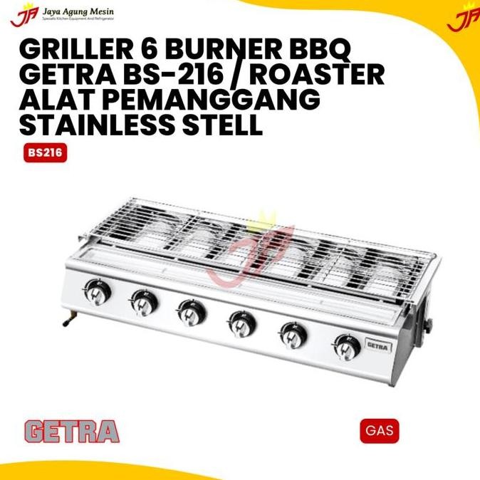 GRILLER GETRA / PANGGANGAN SOSIS 6 TUNGKU BS-216 / BS216 / BS 216 ORIGINAL DAN TERPERCAYA