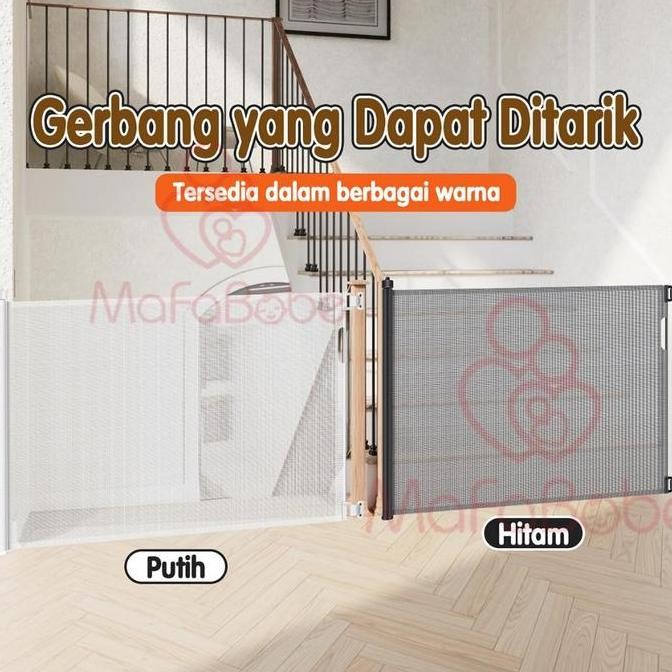 Terbaru! Mafababe Baby Safety Gate Retractable Baby Gate Tangga Gate Baby Safety Gate Pagar Pembatas