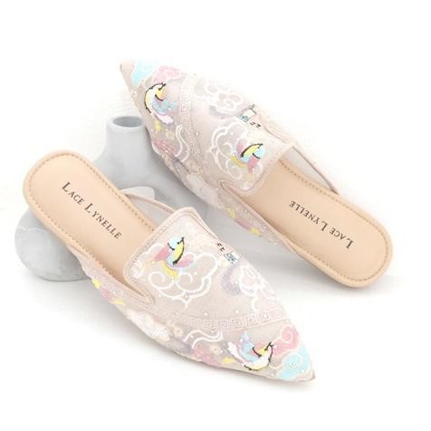 [[ SALE ]] LACE LYNELLE MULES FEI