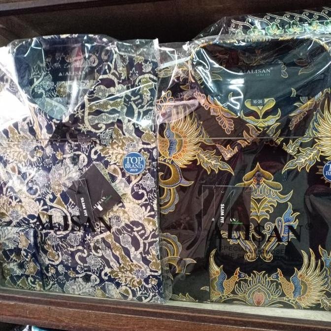 KEMEJA ALISAN BATIK PRIA LENGAN PANJANG 14.5 - 16