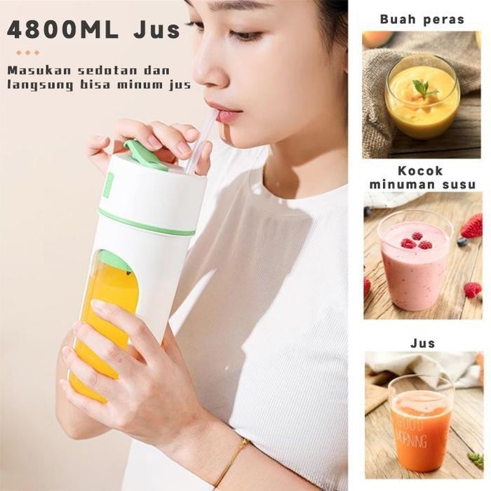 RS Cangkir pembuat jus multifungsi portabel, pembuat jus listrik kecil, blender buah cocok untuk rum