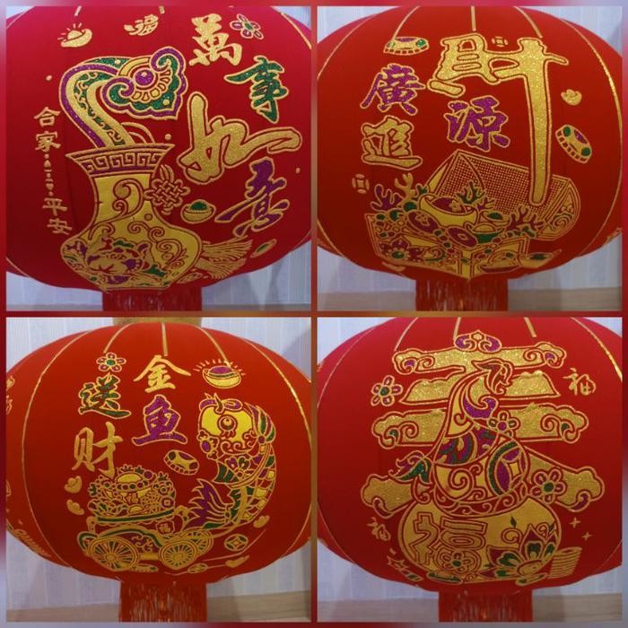 IX LAMPION Imlek Lampion Beludru 80# Lampion Imlek Beludru Lampion Imlek