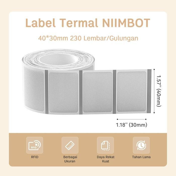 

RS NIIMBOT B21/B3S/B1/B31 Label Nama Kertas Cetak Transparan, Stiker Tanda Klasifikasi Rumah Tangga