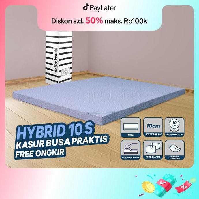 SL Kasur Busa INTHEBOX Hybrid 10s - FREE Bantal