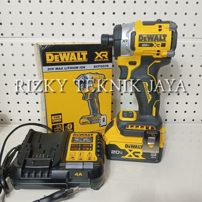 MESIN BOR OBENG BATERAI CORDLESS DEWALT DCF860 IMPACT DRIVER CORDLESS BRUSHLESS BOR OBENG DEWALT DCF