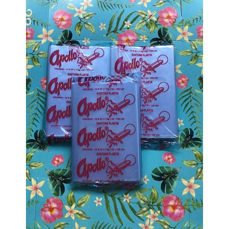 Bisa Cod Promo Murah Harga Pabrik  Plastik Bening Pp Apollo Merah 1 Ons  1/4 Kg  1/2 Kg  1 Kg  2 Kg 