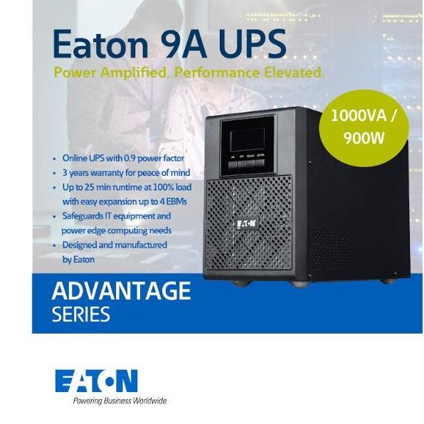 Eaton Ups 9A [ 1000Va 900W ] [ 3000Va 2700W ] Tower [ 2000Va 1800W ] [ 3000Va 2700W ] Rack2U Garansi