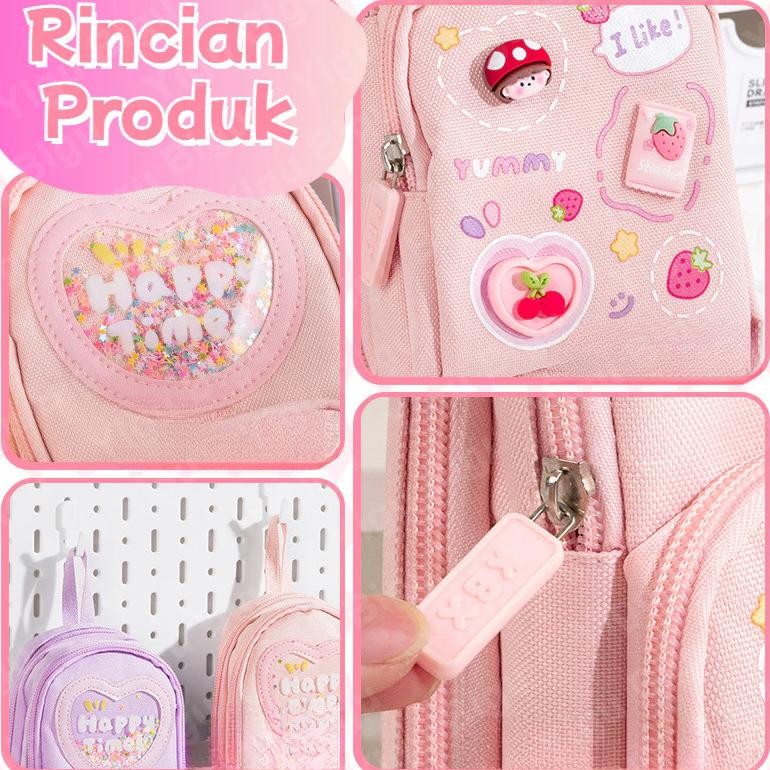 

COD Kotak Pensil Kapasitas Besar/tempat Pensil Anak Perempuan/gadis Lucu Pink Kotak Pensil Baru Sekolah/Alat Tulis Penting