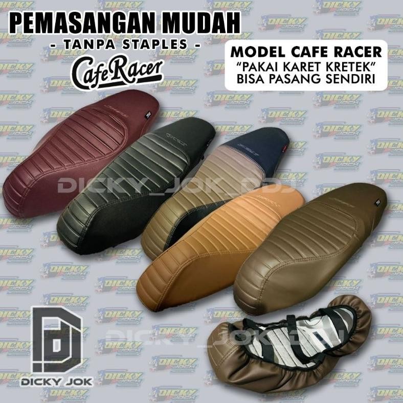 Cover Jok Model Pelindung Jok Motor (PAKAI KARET) Beat, Scoopy, Vario, Pcx, Nmax, Aerox