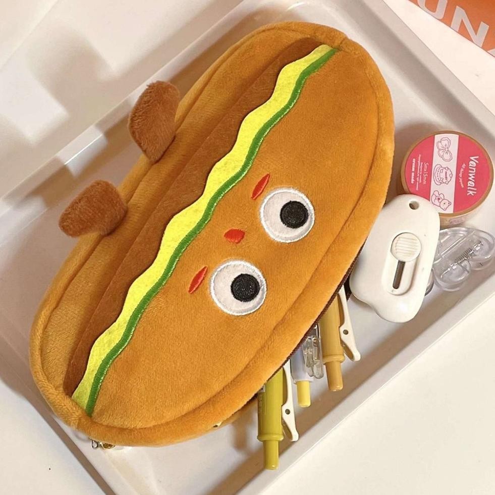 

Pencil Case Kotak Lucu Karakter Roti Toast Hamburger Roll Cake Cherry Pensil Sekolah Aesthetic Cute 3D Tempat Pensil Kue Ceri