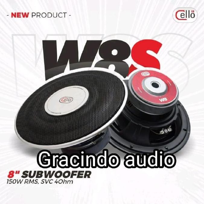 Subwoofer Cello 8inch plus Pasive Box PNP Mobil Suzuki Erta 2018-Now