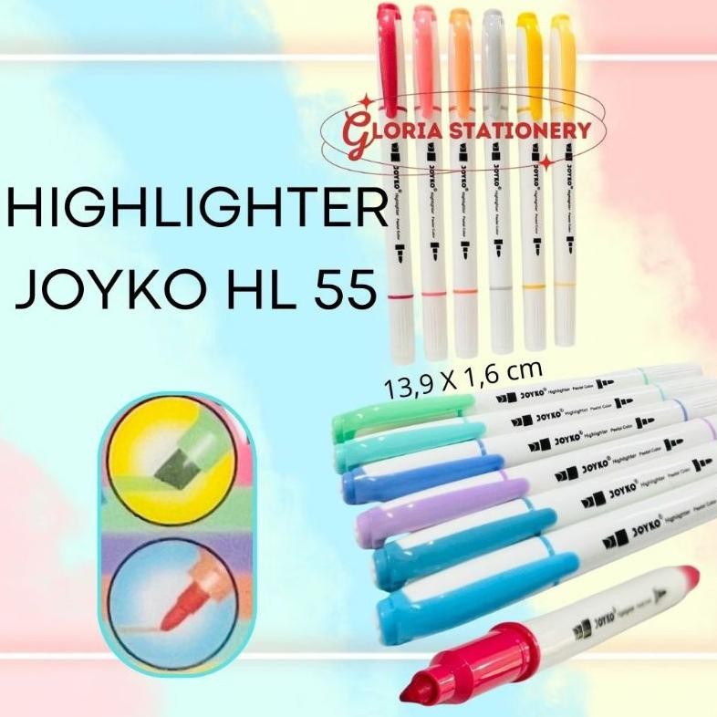 

JOYKO Highlighter dual tip HL 55/Highlighter pastel HL 55 JOYKO