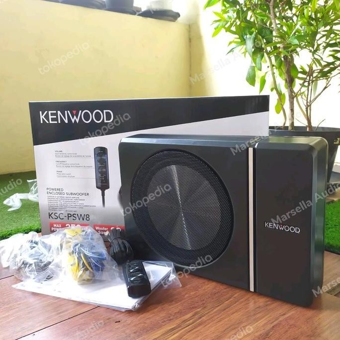 Subwoofer kolong Kenwood Ksc-Psw8 Subwoofer Aktif