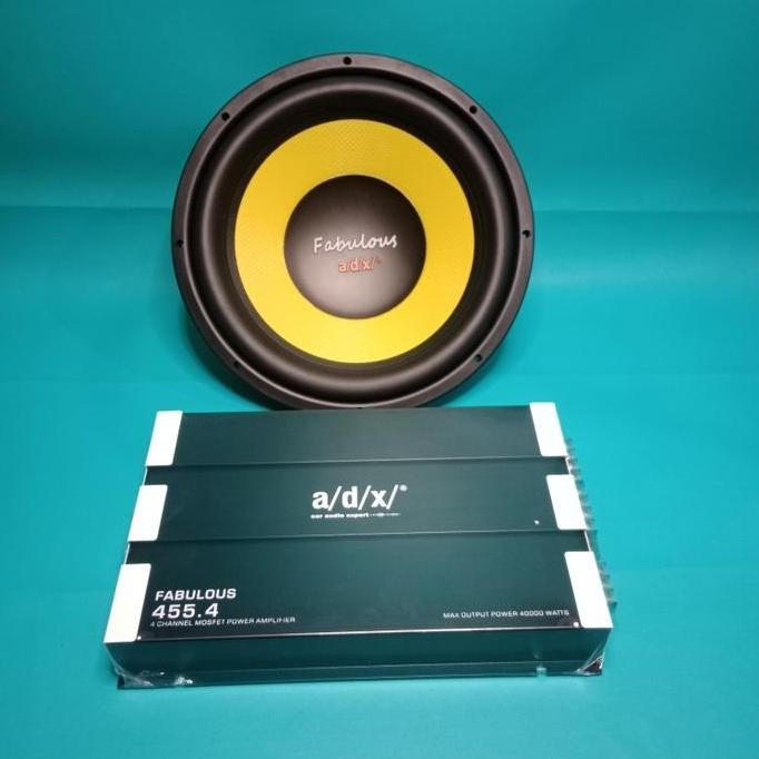 Power ADX FABULOUS 4Channel & Subwoofer ADX FABULOUS 12 inci Audio Mobil