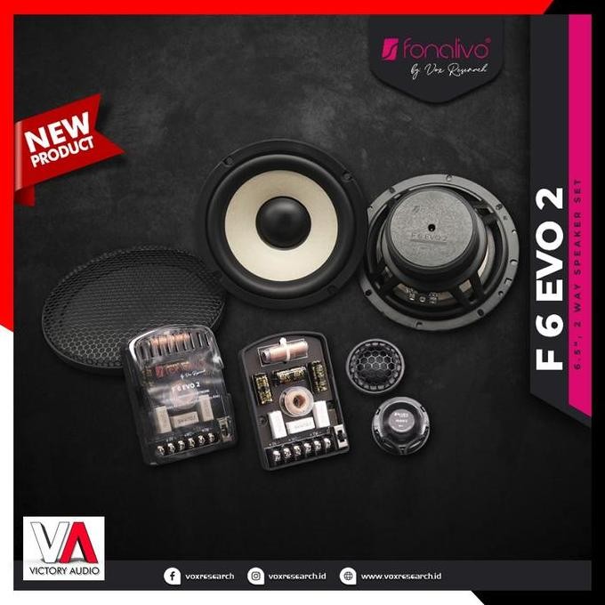 Speaker Split 2-Way Component System VOX RESEARCH FONALIVO F 6 EVO 2