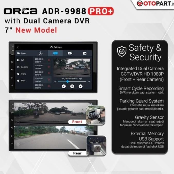 HeadUnit Android Auto Calay 7 inch ORCA ADR-9988 PRO+ Plus